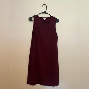 Red work dress